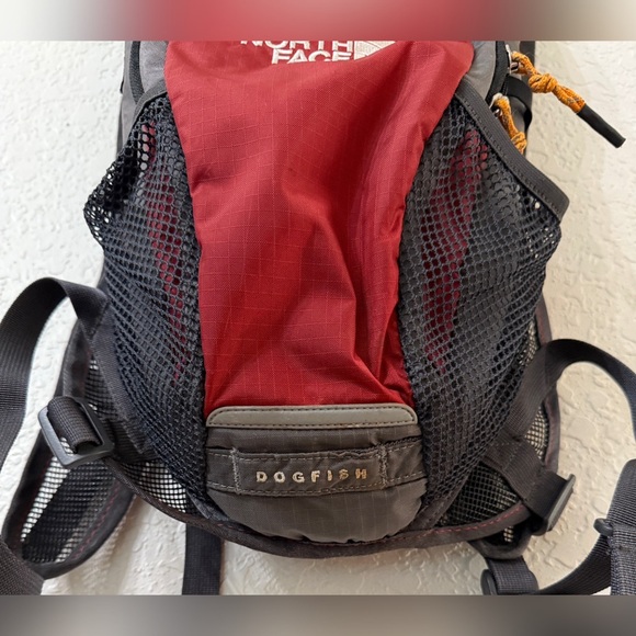 The North Face Dogfish Red and Gray Backpack - Picture 5 of 14